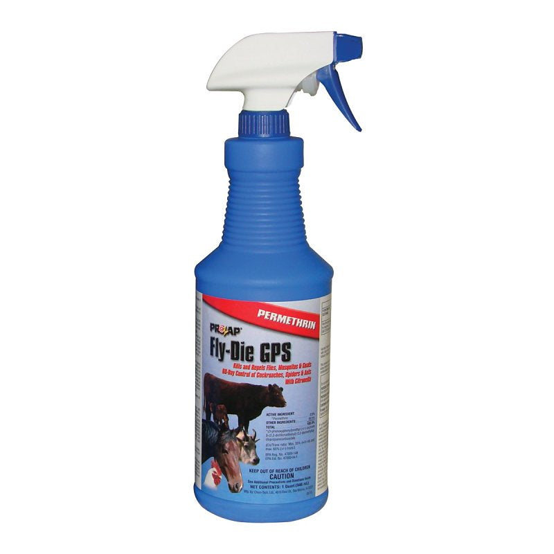 Prozap 1486520 Fly-Die GPS, Liquid, Clear, Odorless, Slight, 1 gal ...
