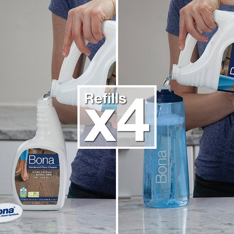 Bona WM700018159 Floor Cleaner, 128 fl-oz Bottle, Liquid, Unscented, Clear