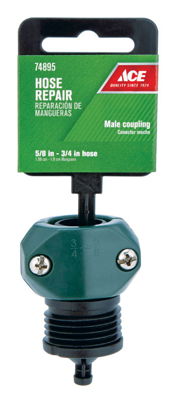 Ace 5/8 & 3/4 in. Nylon/ABS Hose Mender Clamp Male Threaded