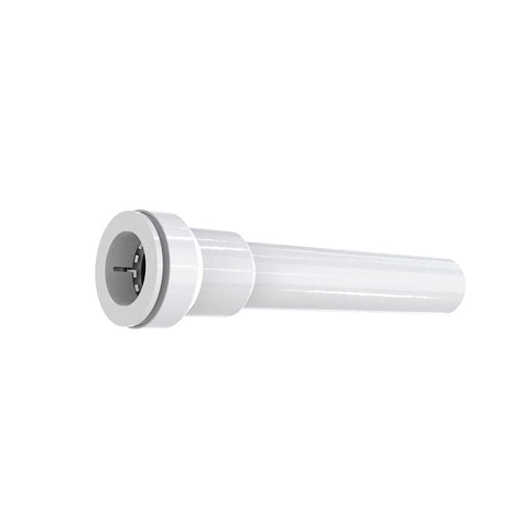 Insta-Plumb 42-8IPK Pipe Extension Tube, 1-1/4 in, 12 in L, Push-To-Connect, Plastic, White