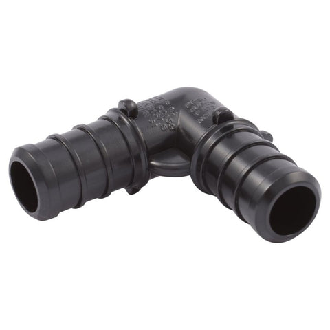 SharkBite UP248A5 Pipe Elbow, 1/2 in, Barb, 90 deg Angle, Polymer, 200 psi Pressure