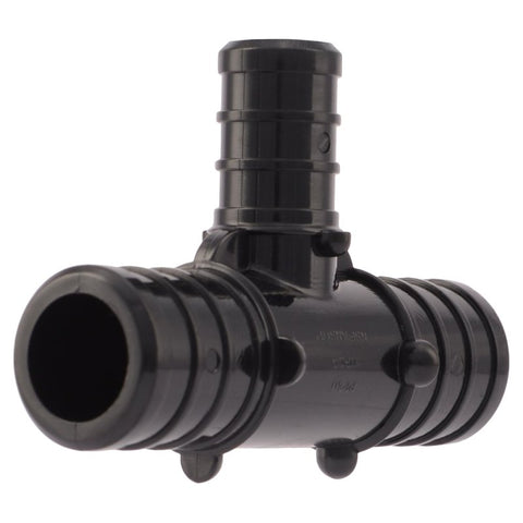 SharkBite UP412A5 Reducing Pipe Tee, 1/2 x 3/4 in, PEX-B, Plastic, 160 psi Pressure