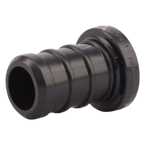 SharkBite UP514A5 Pipe Plug, 1/2 in, Barb, Polymer, Black