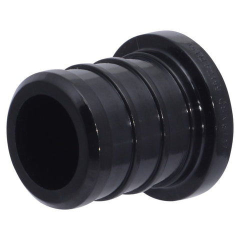 SharkBite UP518A5 Pipe Plug, 3/4 in, Barb, Polymer, Black