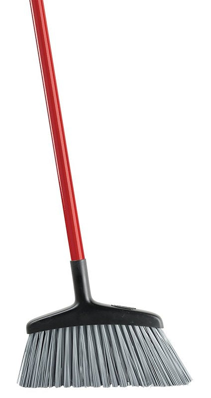Libman 1102 Angle Broom, 15 in Sweep Face, 5 in L Trim, Pet Bristle, 53 in L, Steel