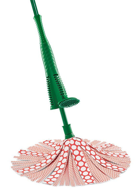 Libman Heavy-Duty Wonder 1228 Wet Mop, Quick-Connect Mop Connection, Microfiber Mop Head, White Mop Head, Steel Handle