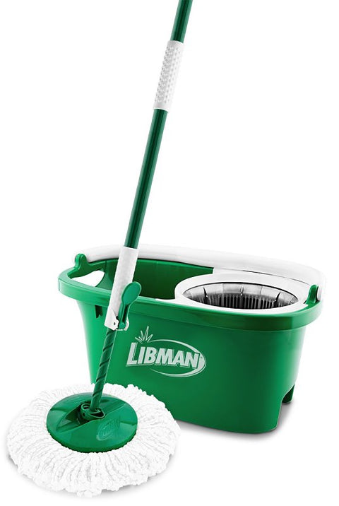 Libman Mio Libman Tornado 1283 Spin Mop with Bucket, Metal/Microfiber, Green/Whit ...