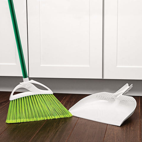Libman PETPLUS Series 1680 Angle Broom, 9-1/2 in Sweep Face, 6 in L Trim, Fiber Bristle, Steel