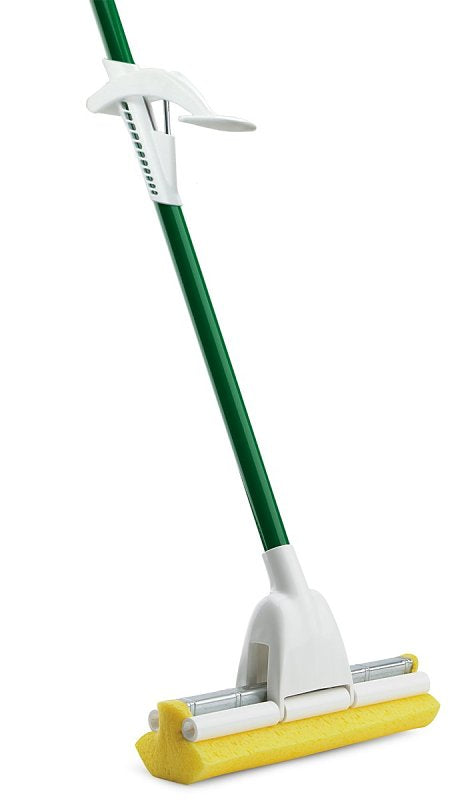 Libman 2016 Roller Mop, 9 in W Frame, 51 in OAL, Synthetic Mop Head, Steel Handle
