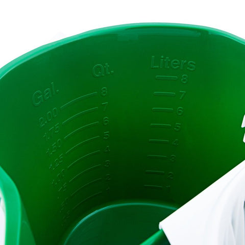Libman 2112 Clean and Rinse Bucket, 4 gal, Green, Polypropylene
