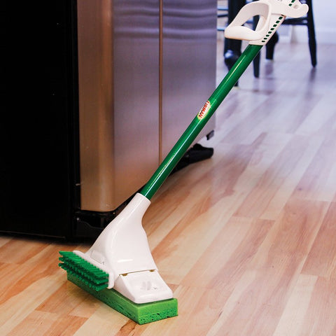 Libman Gator Squeeze Mop 3020 Mop, 9 in W Frame, 57-1/2 in OAL, Cellulose Sponge Mop Head, Clip-On, Steel Handle