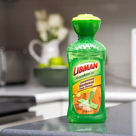 Libman Freedom Series 4007 Concentrated Hardwood Cleaner, 16 oz, PET Bottle, Liquid, Citrus, Clear