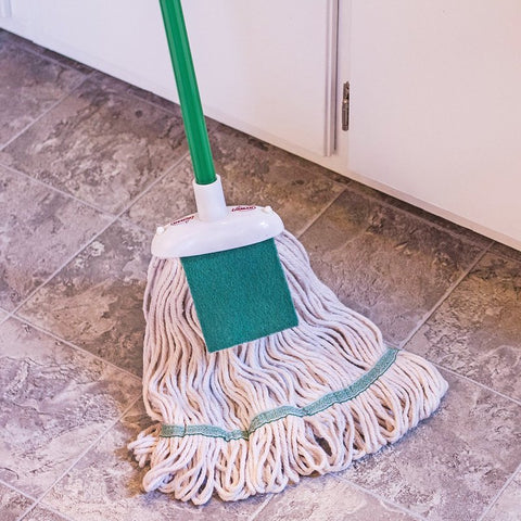 Libman 121 Wet Mop, 58-3/4 in L, Cotton Mop Head, Steel Handle