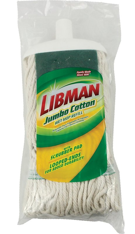 Libman 130 Jumbo Mop Refill, Cotton