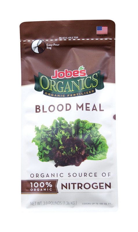 Jobe's Organics Blood Meal Fertilizer For Acid Loving Plants 3 lb.