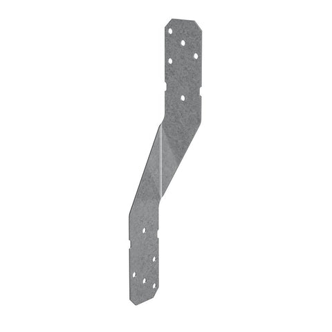 Simpson Strong-Tie H8 Hurricane Tie, 8 in L, 1-1/4 in W, Steel, Galvanized, Fastening Method: Nail, Pack of 100