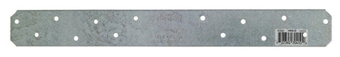 Simpson Strong-Tie HRS HRS12 Strap Tie, 12 in L, 1-3/8 in W, Steel, Galvanized, Fastening Method: Nail, Pack of 25