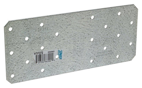 Simpson Strong-Tie HTP HTP37Z Tie Plate, 7 in L, 3 in W, Steel, Galvanized, Pack of 25