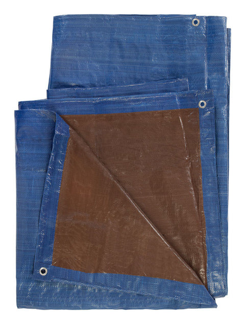 Ace Blue/Brown Medium Duty Tarp 24 ft. W x 36 ft. L