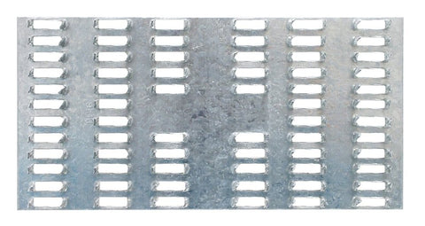 Simpson Strong-Tie MP Series MP36 Mending Plate, 6 in L, 3 in W, 20 ga, Steel, Galvanized, Pack of 100