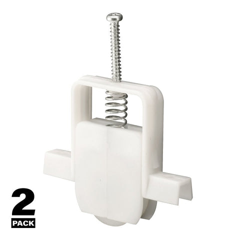 Prime-Line B 646 Adjustable Roller Assembly, 1 in Dia Roller, 1/4 in W Roller, Steel Roller, Concave Roller, 1-3/8 in W