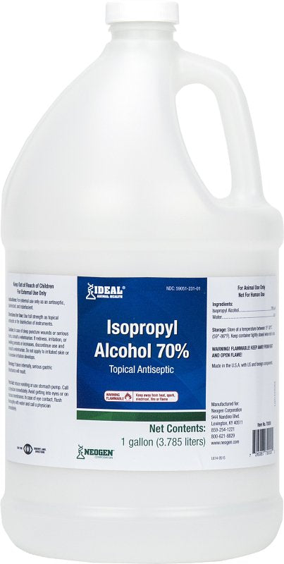 Neogen 79200 Disinfectant, Liquid, Alcohol, 1 gal