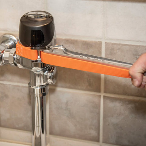 Grip-It S12HB Strap Wrench, 1-1/2 to 5 in Pipe, 12 in L Handle, 1 in W Strap, 22-1/4 in L Strap, Aluminum Handle