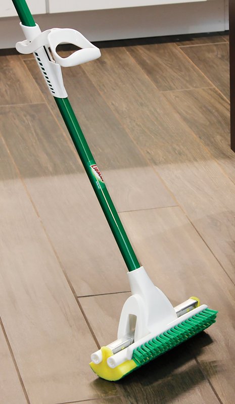 Libman Nitty Gritty 2010 Roller Mop, 51 in OAL, Microfiber/Synthetic Mop Head, Steel Handle