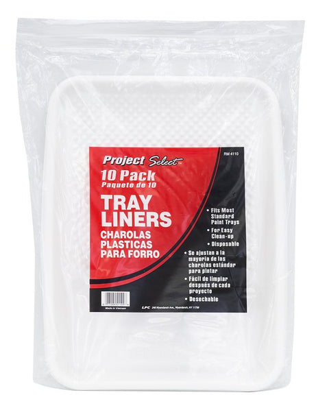 Linzer RM4110 Paint Tray Liner, 1 qt Capacity, Plastic, White