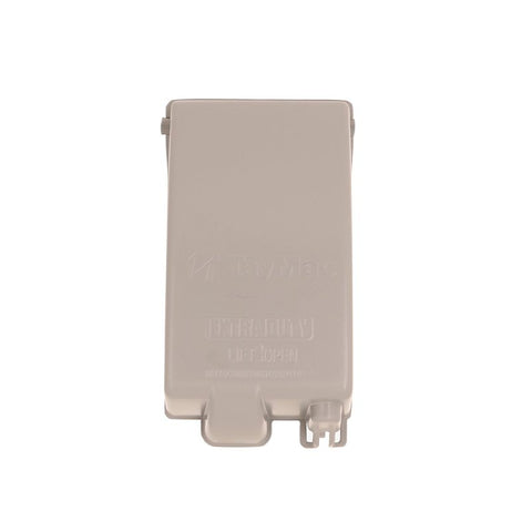 TayMac EXTRA DUTY Series MKG4280SS Receptacle Cover Kit, 6-1/4 in L, 2.15 in W, 1-Gang, Aluminum, Gray, Powder-Coated