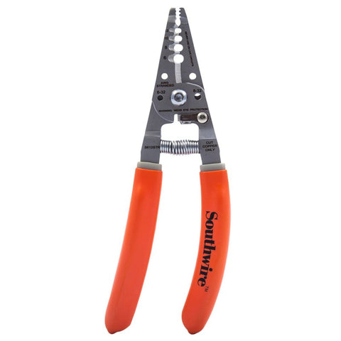 Southwire S1626STR Compact Wire Stripper/Cutter, 24 to 14 AWG Solid, 26 to 16 Stranded Stripping, 6-1/4 in OAL
