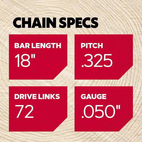 Oregon SpeedCut M72 18 in. Chainsaw Chain 72 links