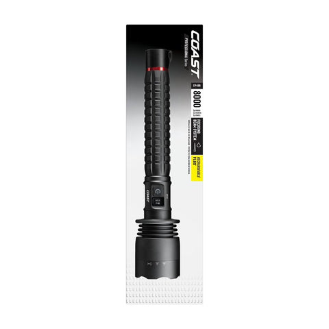 Coast XP40R Rechargeable Dual Power Flashlight, Flood Beam, 15 hr Low, 7 hr Medium, 3 hr High, 36 hr Moon Glow Run Time