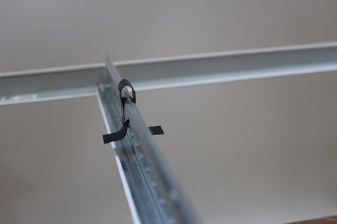 Toolpro TP05116 Ceiling Panel Clip, Steel, Black, For: T-Bars and Ceiling Tiles