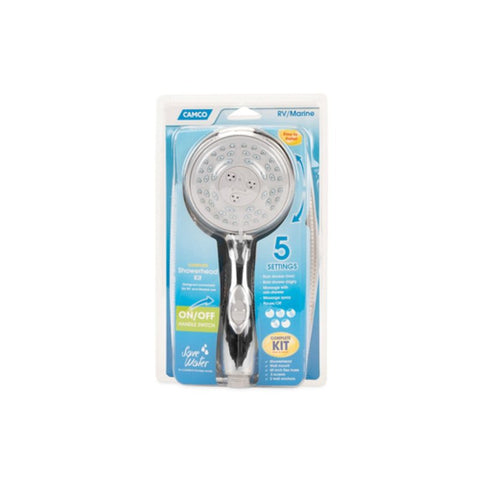 Camco USA 43713 Showerhead Kit with On/Off Switch, Chrome