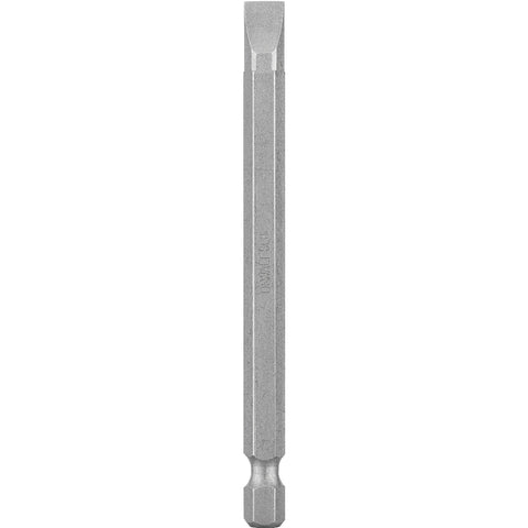 DEWALT DW2038 Power Bit, #8 Drive, Slotted Drive, 1/4 in Shank, Hex Shank, 3-1/2 in L, Tool Steel