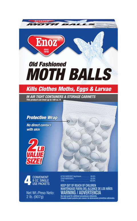 Enoz Moth Balls 32 oz, Pack of 12