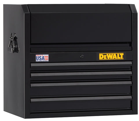 DEWALT DWST22644 Tool Chest, 7206 cu-in, 26 in OAW, 24-1/2 in OAH, 18 in OAD, Steel, Black, 4-Drawer