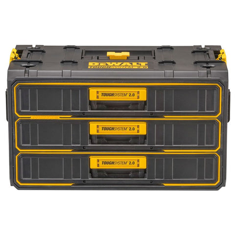 DEWALT TOUGHSYSTEM DWST08330 2.0 Tool Box, 43.5 lb, Metal/Plastic, 3-Drawer