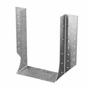 Simpson Strong-Tie HHUS Series HHUS210-4 Joist Hanger, 8-7/8 in H, 3 in D, 6-1/8 in W, Steel, Galvanized, Face Mounting