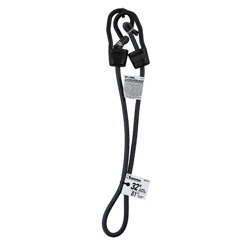 Keeper A06077Z Bungee Cord, 32 in L, Rubber/Steel, Gray