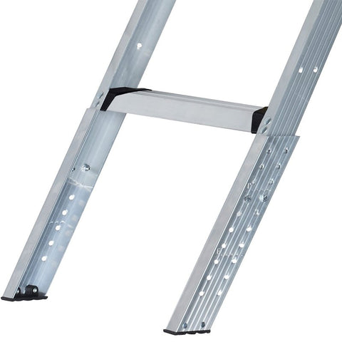 Louisville Fire-Rated Series AL2240MG-FT Attic Ladder, 7 ft 8 in to 10 ft 3 in H Ceiling, 22-1/2 x 54 in Ceiling Opening