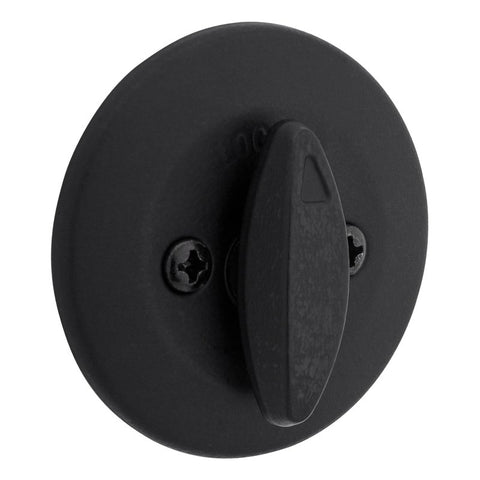 Kwikset 600 Series 660 514 SMT RCAL/5303 Deadbolt, 3 Grade, Keyed Key, Zinc, Matte Black, 2-3/8 to 2-3/4 in Backset