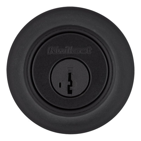 Kwikset 600 Series 660 514 SMT RCAL/5303 Deadbolt, 3 Grade, Keyed Key, Zinc, Matte Black, 2-3/8 to 2-3/4 in Backset