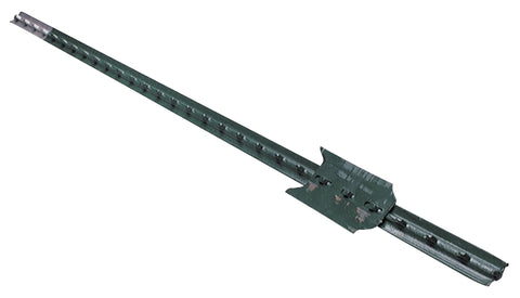 CMC TP133PGN055 T-Post, 5-1/2 ft H, Steel, Green/Silver, Pack of 5