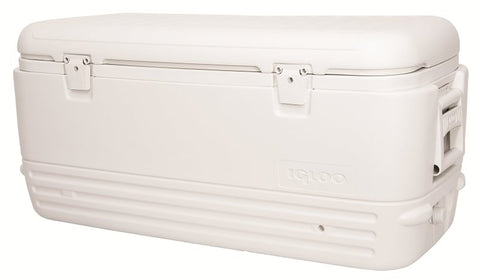 Igloo Polar Series 0044577 Chest Cooler, 188 Cans, 120 qt Cooler, HDPE, White, 5 days Ice Retention