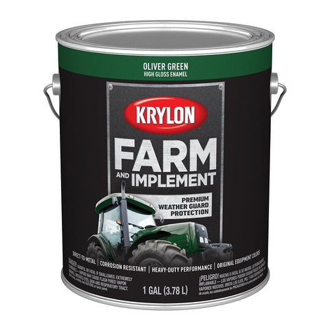 PAINT HI GLO OLIVER GREEN 1GA, Pack of 4