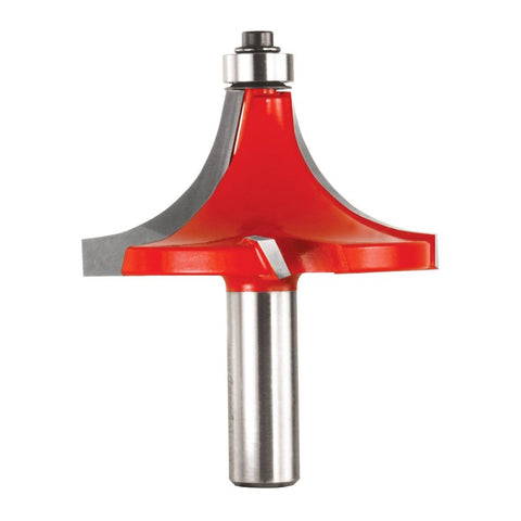 Freud 34-132 Rounding Over Bit, 2-1/2 in Dia Cutter, 1-7/8 in L Cutting, 3-1/8 in OAL, 1/2 in Dia Shank, 4-Cutter