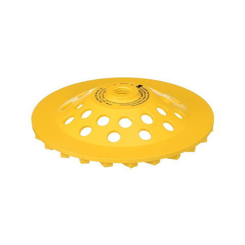 DEWALT XP DW4773T Cup Grinding Wheel, 7 in Dia, 1 in Thick, 5/8-11 Arbor, Medium, Diamond Abrasive