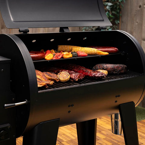 Pit Boss 11088 Grill and Smoker, Hardwood Pellets, Steel, Matte Black, Powder-Coated